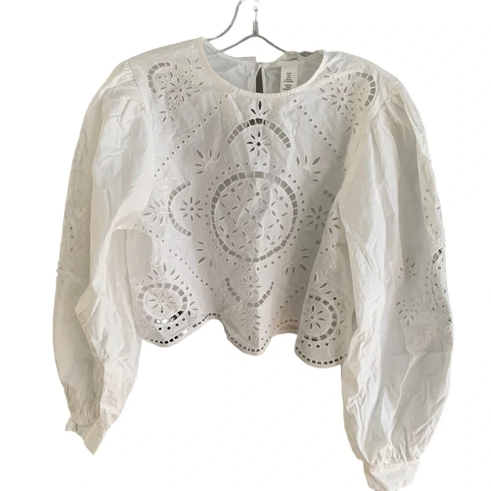 H&M Broderie Anglaise Blouse - Picture 5 of 13